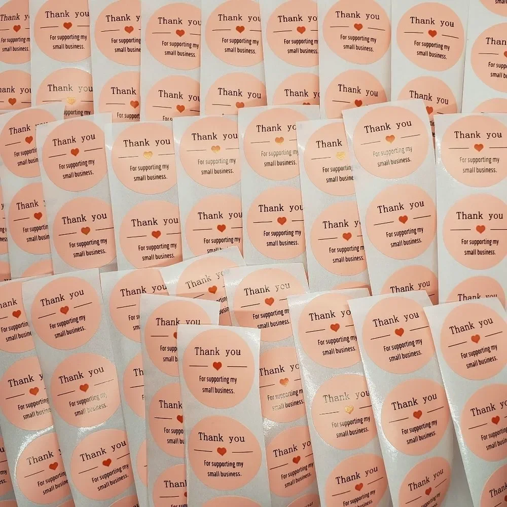 8/$20 100ct Thank You Stickers Round 1